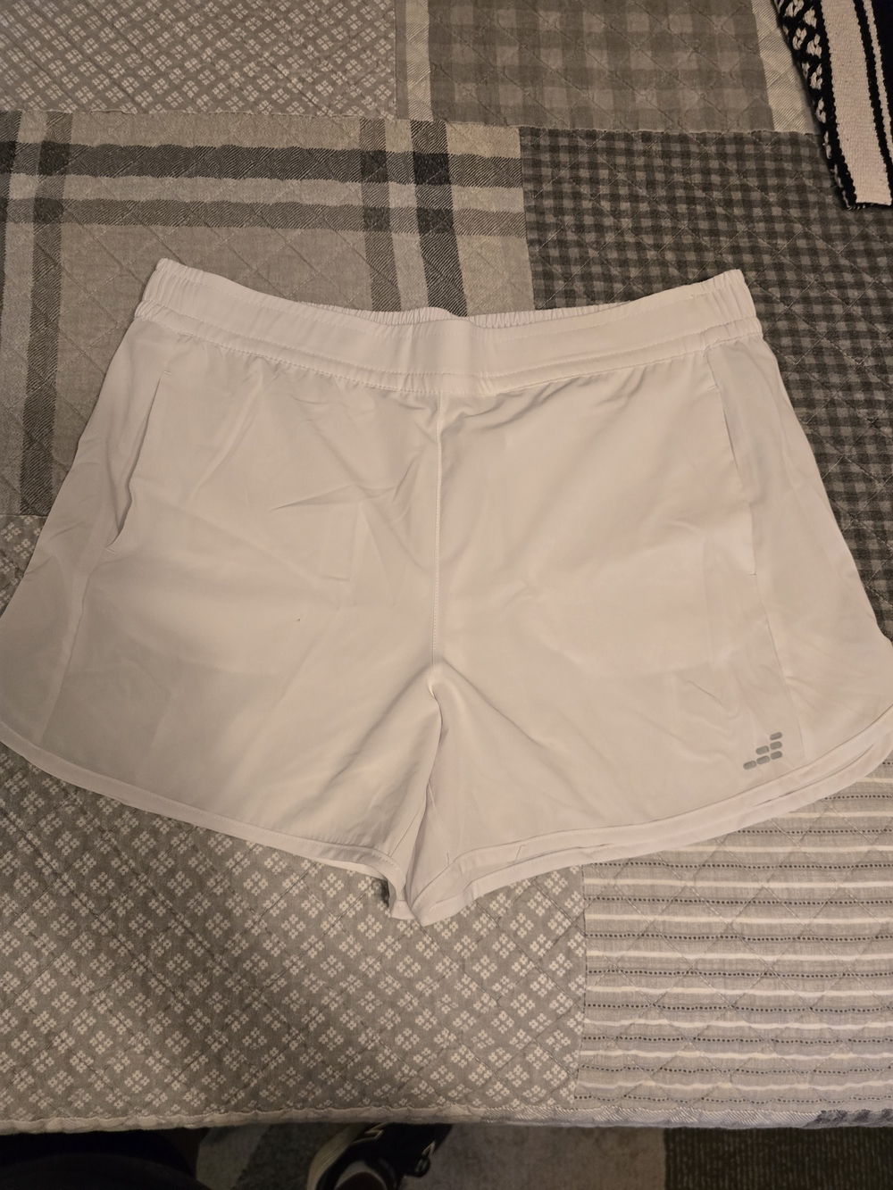 bcg White Women's Running Shorts with Elastic Waist